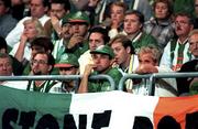 6 September 1995; A Republic of Ireland supporters during the UEFA European Championship Group 6 match between Austria and Republic of Ireland at the Ernst Happel Stadium in Vienna, Austria.