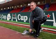 11 January 2002; Peter Stringer during a Munster Rugby squad training session in Toulouse, France. Photo by Brendan Moran/Sportsfile
