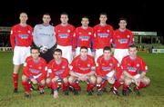12 January 2002; The Shelbourne team during the FAI Carlsberg Cup 3rd Round match between Finn Harps and Shelbourne at Finn Park in Ballybofey, Donegal. Photo by David Maher/Sportsfile