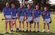 26 January 2002; Kilkenny hurlers, back row from left, Andy Comerford, Peter Barry, Henry Shefflin, Denis Byrne, Noel Hickey and Charlie Carter during the Vodafone All Star tour at the Hurling Club of Argentina in Hurlingham, Buenos Aires, Argentina. Photo by Ray McManus/Sportsfile