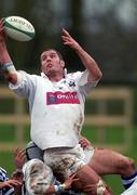26 January 2002; Tony McWhirter of Blackrock during the AIB Rugby League Division 1 match between Dungannon and Blackrock at Stevenson Park in Tyrone. Photo by Damien Eagers/Sportsfile