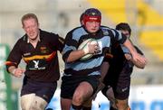 19 January 2002; David Quinlan of Shannon during the AIB All-Ireland League Division 1 match between Shannon RFC and Lansdowne RFC at Thomond Park in Limerick. Photo by Damien Eagers/Sportsfile