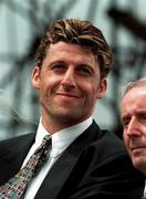 7 July 1994; Andy Townsend relaxes at the Phoenix Park when the Republic of Ireland team returned from the 1994 World Cup in the USA. Photo by David Maher/Sportsfile