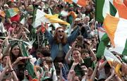 7 July 1994; Ireland fans at the Phoenix Park when the Republic of Ireland team returned from the 1994 World Cup in the USA. Photo by David Maher/Sportsfile