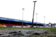 1 February 2002; A general view of Tolka Park during a pitch inspection prior to the Eircom League Premier Division match between Shelbourne and Longford Town at Tolka Park in Dublin. Photo by David Maher/Sportsfile