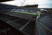 1 February 2002; A general view of Croke Park with the new stand and pitch under construction at Croke Park in Dublin. Photo by Ray McManus/Sportsfile