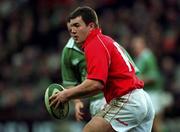 3 February 2002; Lestyn Harris of Wales during the Lloyds TSB Six Nations Championship match between Ireland and Wales at Landsdowne Road in Dublin. Photo by Brendan Moran/Sportsfile