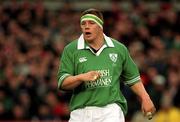 3 February 2002; Paul Wallace of Ireland during the Lloyds TSB Six Nations Championship match between Ireland and Wales at Landsdowne Road in Dublin. Photo by Matt Browne/Sportsfile