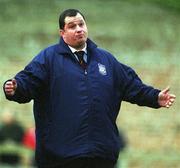 3 February 2002; St Patrick's Athletic manager Pat Dolan during the Eircom League Premier Division match between UCD and St Patrick's Athletic at Belfield Park in UCD, Dublin. Photo by Pat Murphy/Sportsfile
