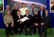 4 February 2002; Pictured at the AIB GAA Club of the Year Awards 2001 in Croke Park are, back row from left, Tom Sullivan, Pat Rattigan, Joe O'Connell, Mike Mannion and Pat Holland, front row from left, Pat Finn, Pat Piggot , AIB, Gerry Fahy, Brian Rogers and Tommy Turke were presented with the Galway Club of the Year Award at Croke Park in Dublin. Photo by Ray McManus/Sportsfile