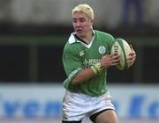 2 February 2002; Paddy Wallace of Ireland during the &quot;A&quot; Rugby International match between Ireland A and Wales A at Musgrave Park in Cork. Photo by Brendan Moran/Sportsfile