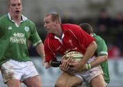 2 February 2002; Gareth Thomas of Wales during the &quot;A&quot; Rugby International match between Ireland A and Wales A at Musgrave Park in Cork. Photo by Brendan Moran/Sportsfile