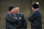 8 January 2017; Meath manager Andy McEntee, centre, with selectors Donal Curtis, left, and Gerry McEntee, ahead of the Bord na Mona O'Byrne Cup Group 3 Round 1 match between Meath and Wicklow at Páirc Táilteann in Navan, Co. Meath. Photo by Daire Brennan/Sportsfile