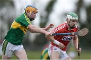 8 January 2017; Shane Kingston of Cork in action against Paudie O'Connor of Kerry during the Co-Op Superstores Munster Senior Hurling League First Round match between Cork and Kerry at Mallow GAA Grounds in Mallow, Co. Cork. Photo by Eóin Noonan/Sportsfile