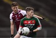 8 January 2017; Neil Douglas of Mayo in action against James Kennedy of NUIG during the Connacht FBD League Section A Round 1 match between Mayo and NUI Galway at Elvery's MacHale Park in Castlebar, Co. Mayo. Photo by David Maher/Sportsfile