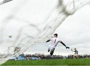 8 January 2017; Neil Douglas of Mayo beats NUIG goalkeeper Tadgh O'Malley to score his side's first goal during the Connacht FBD League Section A Round 1 match between Mayo and NUI Galway at Elvery's MacHale Park in Castlebar, Co. Mayo.  Photo by David Maher/Sportsfile