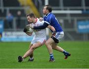 8 January 2017; Niall Sludden of Tyrone in action against Sean Johnston of Cavan during the Bank of Ireland Dr. McKenna Cup Section C Round 1 match between Cavan and Tyrone at Kingspan Breffni Park in Cavan. Photo by Oliver McVeigh/Sportsfile