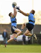 8 January 2017; Peter Healy, left, and Sean O'Dea of UCD in action during the Bord na Mona O'Byrne Cup Group 1 Round 1 match between Wexford and UCD at Páirc Uí Suíochan in Gorey, Co. Wexford.  Photo by Ramsey Cardy/Sportsfile