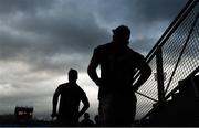 8 January 2017; Members of the Mayo team run out for the start of the second half during the Connacht FBD League Section A Round 1 match between Mayo and NUI Galway at Elvery's MacHale Park in Castlebar, Co. Mayo.  Photo by David Maher/Sportsfile