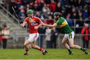 8 January 2017; Michael Cahlane of Cork in action against Darren Dineen of Kerry during the Co-Op Superstores Munster Senior Hurling League First Round match between Cork and Kerry at Mallow GAA Grounds in Mallow, Co. Cork. Photo by Eóin Noonan/Sportsfile