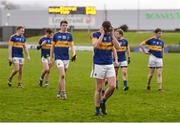 8 January 2017; Tipperary players including Conor Sweeney, no.18, leave the pitch after the McGrath Cup Round 1 match between Kerry and Tipperary at Austin Stack Park in Tralee, Co. Kerry. Photo by Diarmuid Greene/Sportsfile