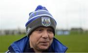 8 January 2017; Waterford manager Derek McGrath is interviewed after the Co-Op Superstores Munster Senior Hurling League First Round match between Waterford and Limerick at Fraher Field in Dungarvan, Co. Waterford. Photo by Piaras Ó Mídheach/Sportsfile
