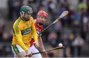 8 January 2017; Aidan McCabe of Kerry in action against Bill Cooper of Cork during the Co-Op Superstores Munster Senior Hurling League First Round match between Cork and Kerry at Mallow GAA Grounds in Mallow, Co. Cork. Photo by Eóin Noonan/Sportsfile