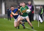8 January 2017; Conor Geaney of Kerry in action against Liam Casey of Tipperary during the McGrath Cup Round 1 match between Kerry and Tipperary at Austin Stack Park in Tralee, Co. Kerry. Photo by Diarmuid Greene/Sportsfile