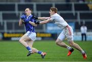 8 January 2017; Martin Reilly of Cavan in action against Peter Harte of Tyrone during the Bank of Ireland Dr. McKenna Cup Section C Round 1 match between Cavan and Tyrone at Kingspan Breffni Park in Cavan. Photo by Oliver McVeigh/Sportsfile