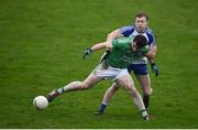 8 January 2017; Cathal Beacom of Fermanagh in action against Colin Walsh of Monaghan during the Bank of Ireland Dr. McKenna Cup Section B Round 1 match between Monaghan and Fermanagh at St Tiernach's Park in Clones, Co. Monaghan. Photo by Philip Fitzpatrick/Sportsfile