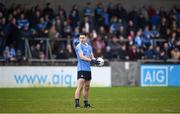 8 January 2017; Paul Hudson of Dublin prepares to take a free during the Bord na Mona O'Byrne Cup Group 1 Round 1 match between Dublin and DCU Dochas Eireann at Parnell Park in Dublin.  Photo by Cody Glenn/Sportsfile