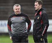 8 January 2017; Mayo Manager Stephen Rochford with selector Tony McEntee during the Connacht FBD League Section A Round 1 match between Mayo and NUI Galway at Elvery's MacHale Park in Castlebar, Co. Mayo. Photo by David Maher/Sportsfile