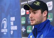 9 January 2017; Robbie Henshaw of Leinster during a press conference at UCD in Belfield, Dublin. Photo by Matt Browne/Sportsfile