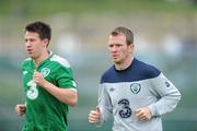 30 May 2011; Republic of Ireland's Glen Whelan, right, and Sean St. Ledger in action during squad training. Republic of Ireland Squad Training, Gannon Park, Malahide, Co. Dublin. Picture credit: Matt Browne / SPORTSFILE