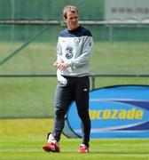 30 May 2011; Republic of Ireland's Glen Whelan with an ice pack on his ankle after squad training. Republic of Ireland Squad Training, Gannon Park, Malahide, Co. Dublin. Picture credit: Matt Browne / SPORTSFILE