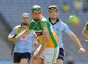29 May 2011; Eanna Murphy, Offaly, in action against Conor McCormack, Dublin. Leinster GAA Hurling Senior Championship, Quarter-Final, Dublin v Offaly, Croke Park, Dublin. Picture credit: Pat Murphy / SPORTSFILE