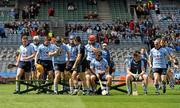 29 May 2011; The Dublin players prepare for the traditional team photograph. Leinster GAA Hurling Senior Championship, Quarter-Final, Dublin v Offaly, Croke Park, Dublin. Picture credit: Pat Murphy / SPORTSFILE