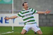 30 May 2011; Karl Sheppard, Shamrock Rovers, celebrates after scoring his side's first goal. Airtricity League Premier Division, Shamrock Rovers v Bohemians. Tallaght Stadium, Tallaght, Co. Dublin. Picture credit: David Maher / SPORTSFILE