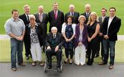 31 May 2011; Minister of State with responsibility for Tourism and Sport, Michael Ring T.D., today honoured eleven dedicated volunteers who have made outstanding contributions to sport in Ireland at an awards ceremony which took place at the Aviva Stadium. Pictured at the awards are the recipients, back row, from left, Former Leinster rugby player John Fogarty, Brian Craig, Sailing, Tony Farrell, Swimming, Gerry Fleming, Boxing, Desmond Butler, GAA, Jim Aughney, Athletics, Gareth Grundie, Hockey, and Olympic Silver Medallist Kenneth Egan, with front, from left, Pam Beacom, Special Olympics, Paddy Walsh, GAA, Doireann Ni Mhuiri, Camogie, Breeda Christie, Athletics and Catherine Murphy, Ladies Football. Federation of Irish Sports Volunteers Awards, Aviva Stadium, Lansdowne Road, Dublin. Picture credit: Brendan Moran / SPORTSFILE