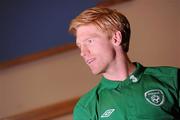 31 May 2011; Republic of Ireland's Paul McShane during a media mixed zone ahead of their upcoming EURO2012 Championship Qualifier against Macedonia on Saturday. Republic of Ireland Player Mixed Zone, Grand Hotel, Malahide, Co. Dublin. Picture credit: Pat Murphy / SPORTSFILE
