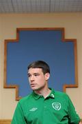 31 May 2011; Republic of Ireland's Darren O'Dea during a media mixed zone ahead of their upcoming EURO2012 Championship Qualifier against Macedonia on Saturday. Republic of Ireland Player Mixed Zone, Grand Hotel, Malahide, Co. Dublin. Picture credit: Pat Murphy / SPORTSFILE