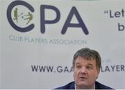 9 January 2017; Declan Brennan, Secretary CPA, at the official launch of the Club Players Association at Ballyboden St Enda’s GAA in Firhouse Rd, Ballyroan, Dublin. The CPA are calling for all GAA Club members to register at www.gaaclubplayers.com to help ‘Fix The Fixtures’. Photo by Piaras Ó Mídheach/Sportsfile