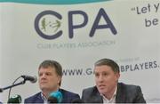 9 January 2017; Declan Brennan, Secretary CPA, left, and Micheal Briody Chairman CPA, at the official launch of the Club Players Association at Ballyboden St Enda’s GAA in Firhouse Rd, Ballyroan, Dublin. The CPA are calling for all GAA Club members to register at www.gaaclubplayers.com to help ‘Fix The Fixtures’ Photo by Piaras Ó Mídheach/Sportsfile