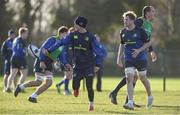 9 January 2017; Jonathan Sexton, centre, and Jamie Heaslip of Leinster during squad training at UCD in Belfield, Dublin. Photo by Matt Browne/Sportsfile