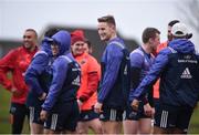 9 January 2017; Cian Bohane, centre, and Te Aihe Toma, left, of Munster during squad training at University of Limerick in Limerick. Photo by Diarmuid Greene/Sportsfile