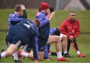 9 January 2017; Simon Zebo, far right, of Munster during squad training at University of Limerick in Limerick. Photo by Diarmuid Greene/Sportsfile