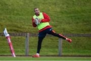9 January 2017; Simon Zebo of Munster in action during squad training at University of Limerick in Limerick. Photo by Diarmuid Greene/Sportsfile