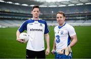 10 January 2017; Monaghan footballer Conor McManus and Waterford hurler Noel Connors in attendance at the GAA and GPA launch of the ESRI Research Project at Croke Park in Dublin. Photo by Sam Barnes/Sportsfile