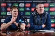 10 January 2017; Kieran Marmion, left, and Connacht forwards coach Jimmy Duffy during a press conference at the Sportsground in Galway. Photo by Seb Daly/Sportsfile