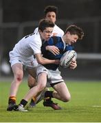 10 January 2017; Finn O'Reilly of Mount Temple is tackled by Peter Ford of Presentation College Bray during the Bank of Ireland Fr Godfrey Cup Round 1 match between Presentation College Bray and Mount Temple at Donnybrook Stadium in Donnybrook, Dublin. Photo by Cody Glenn/Sportsfile